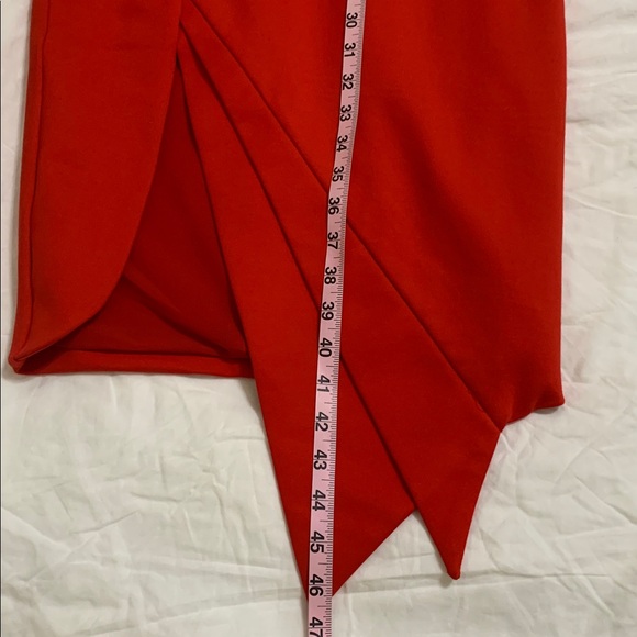 Elliatt Carmen Women’s‎ Midi Dress in Jaffa Red Sleeveless Asymmetrical Small - Picture 11 of 11